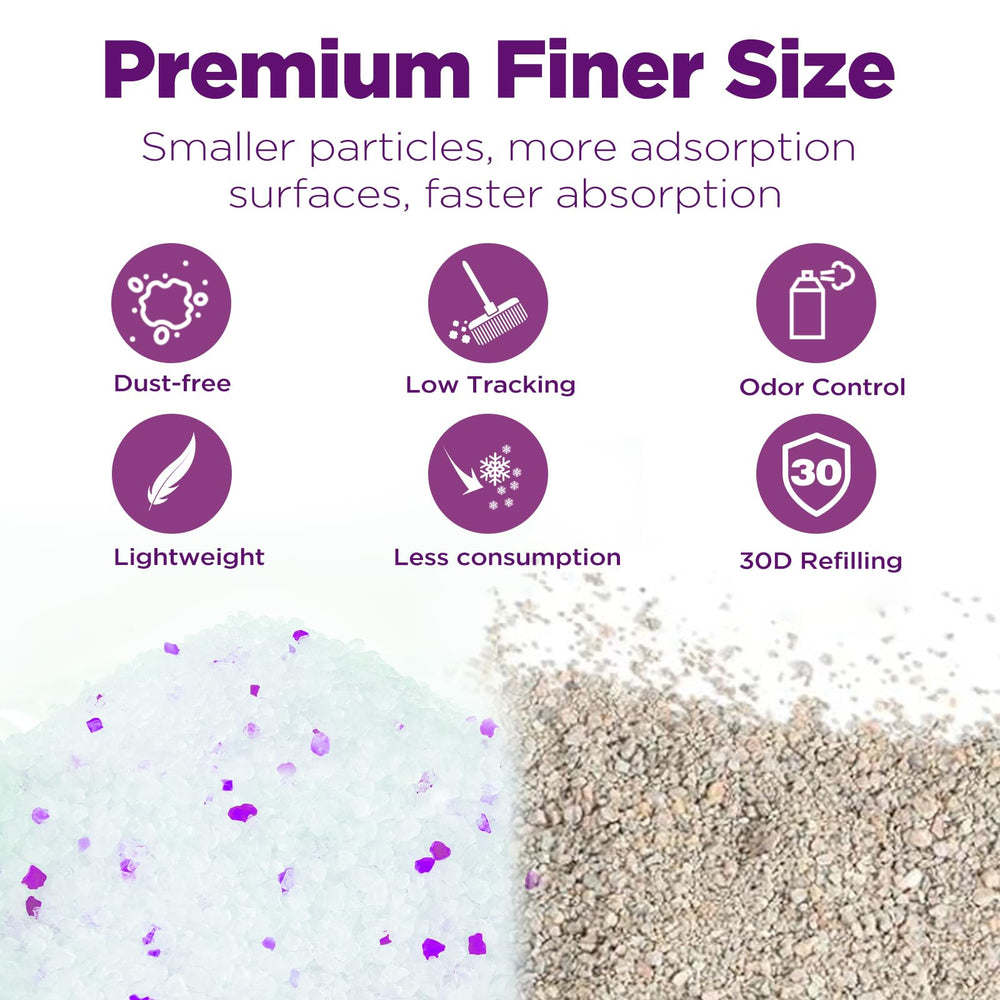 Made4Pets low-dust, lightweight litter is easy to handle.