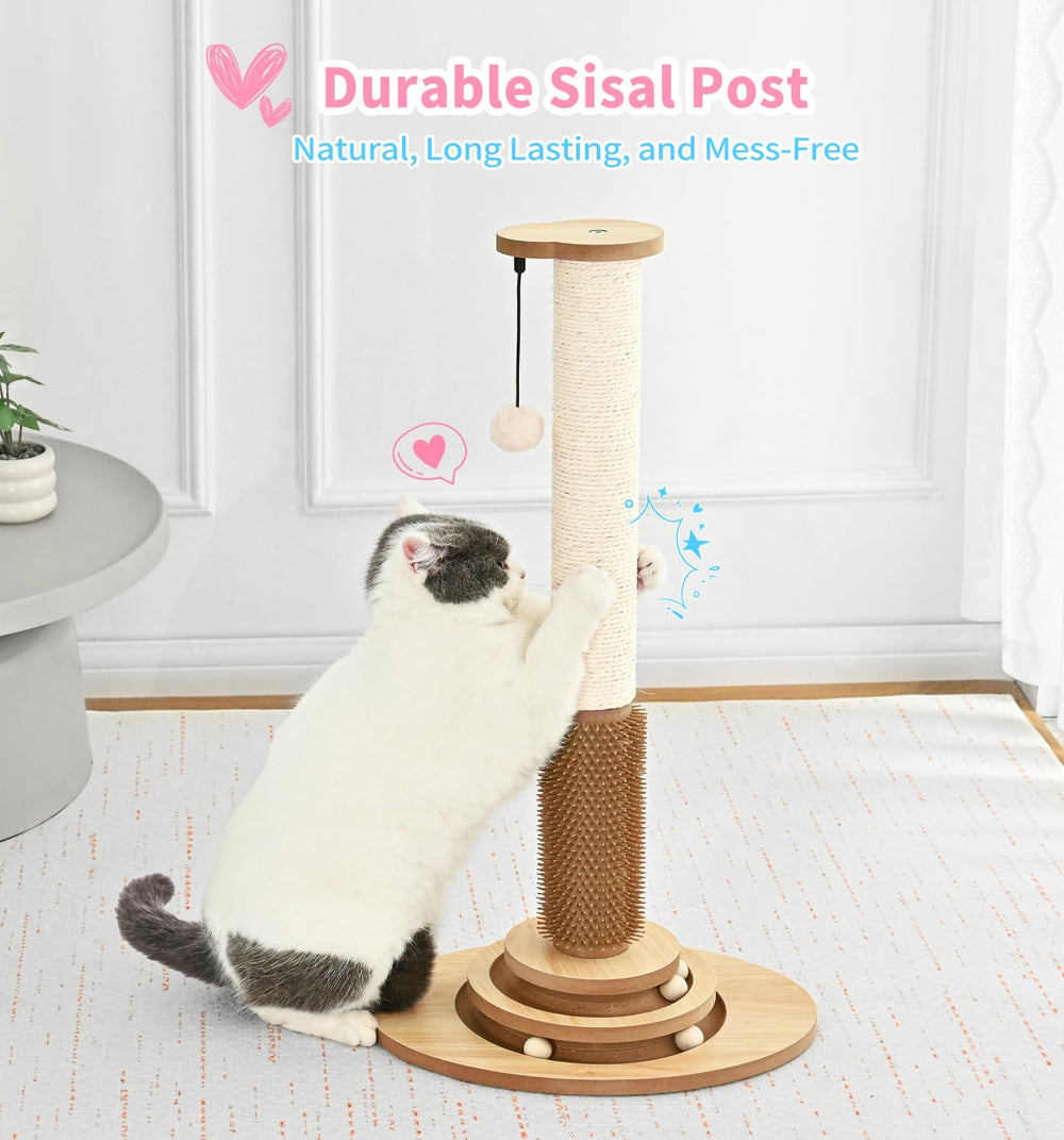 MADE 4 PETS self-grooming brush adds relaxing grooming sessions.