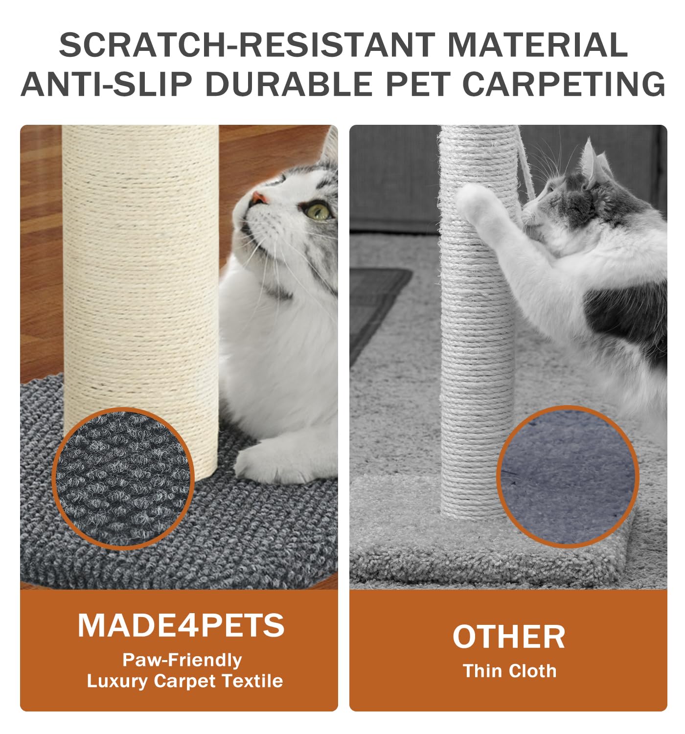 MADE 4 PETS tall-post-assembly-instructions: quick setup for immediate scratching fun.