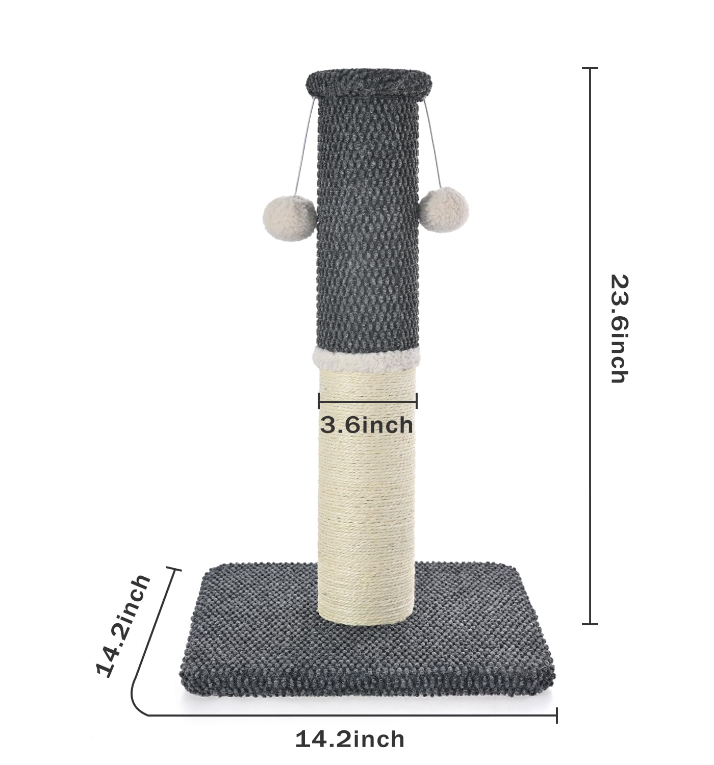 MADE 4 PETS tall-post-space-saving-design: compact footprint fits small rooms elegantly.