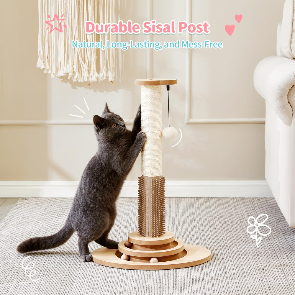 Made4Pets vertical cat climbing tree supports exercise and safe climbing.