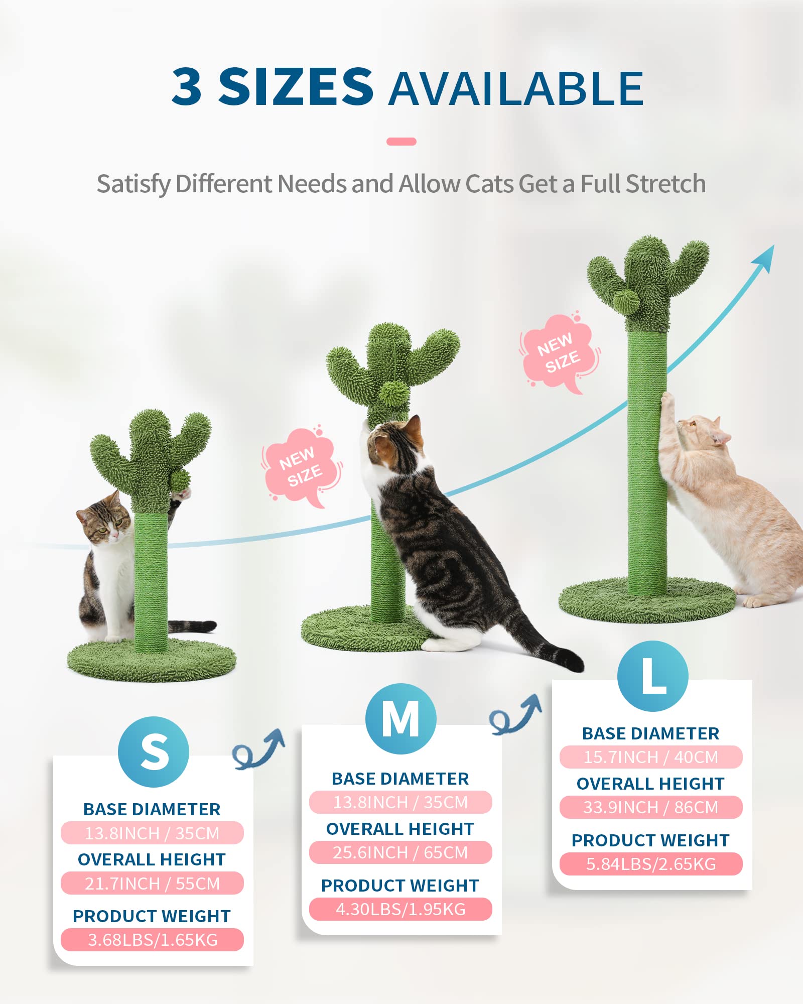 MADE 4 PETS vertical green cat tree for space-saving indoor fun