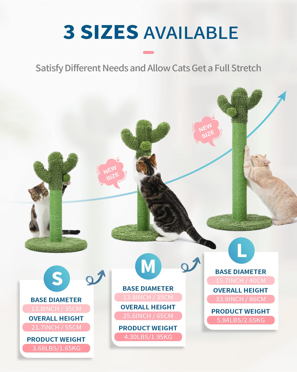 MADE 4 PETS vertical green cat tree for space-saving indoor fun