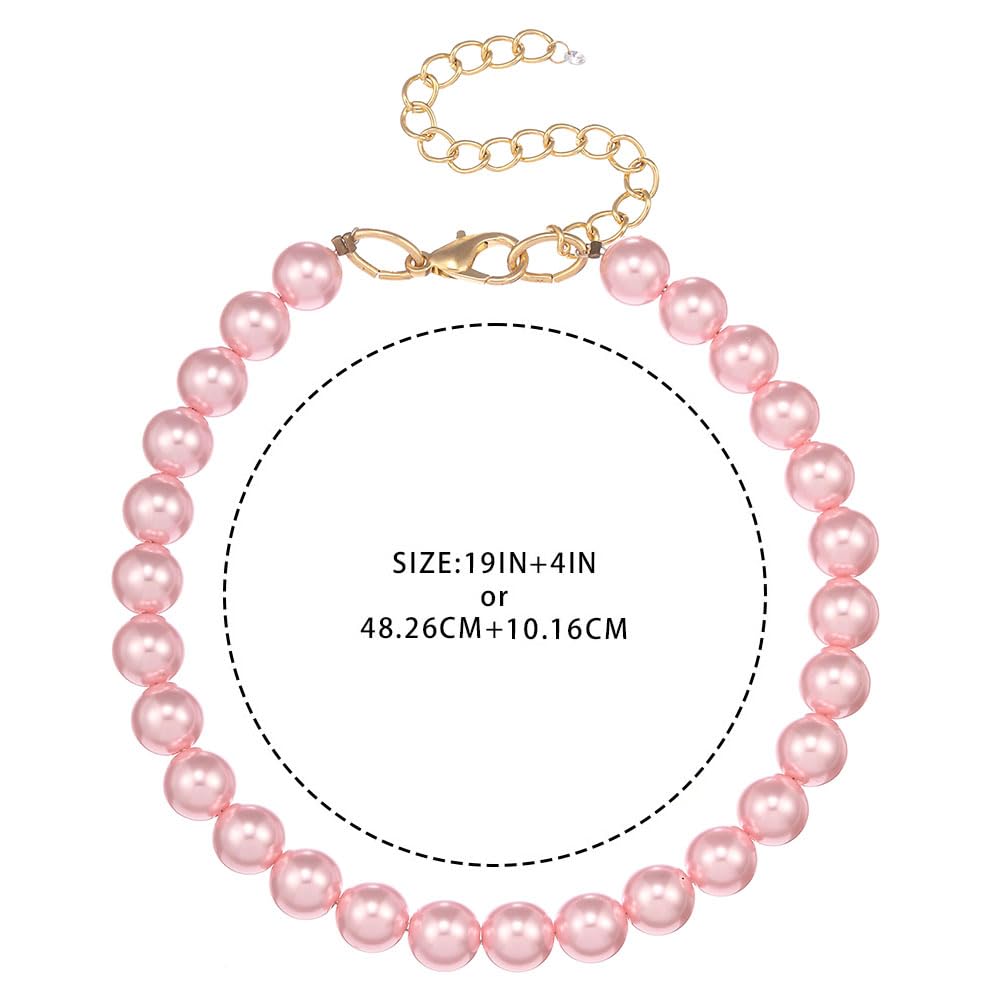 Madison Tyler dog pearl necklace available in three sizes for a secure fit.