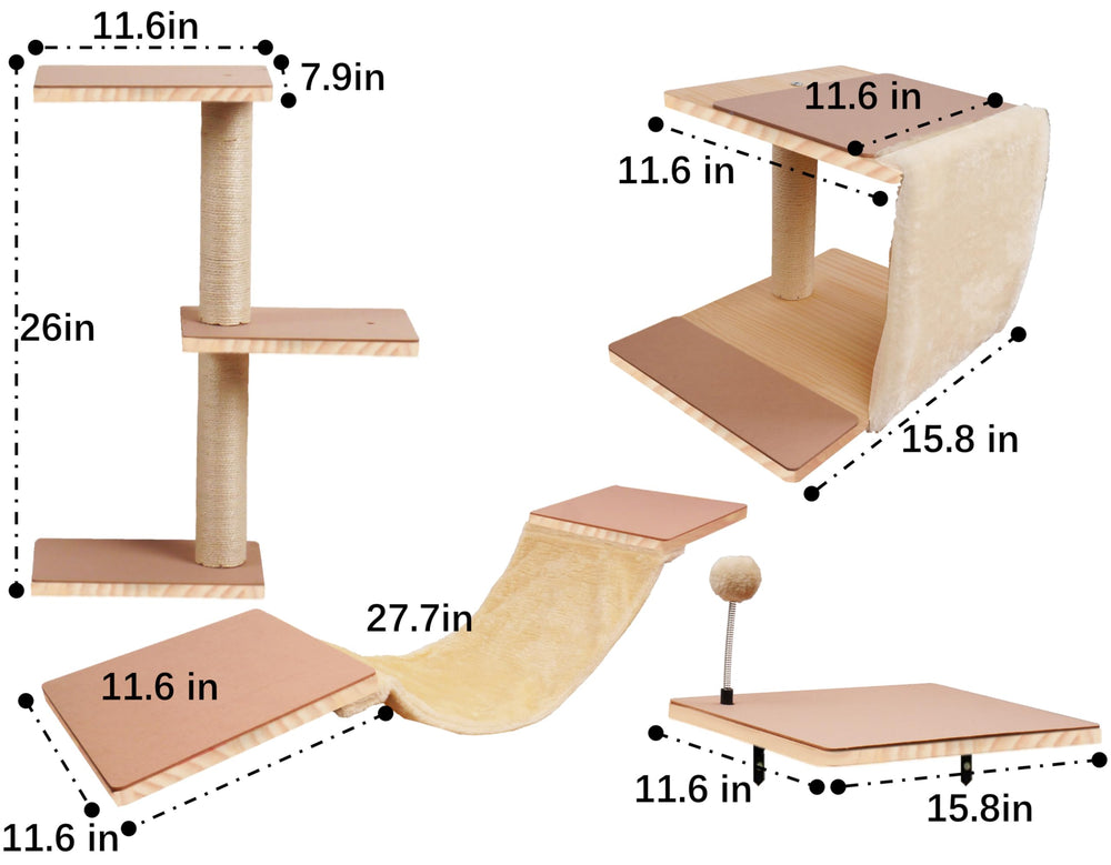 MADNIU cat wall shelves hammock for cozy naps and relaxed lounging