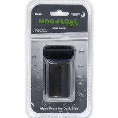 Mag-Float blade-equipped magnet cleans stubborn buildup on glass surfaces.