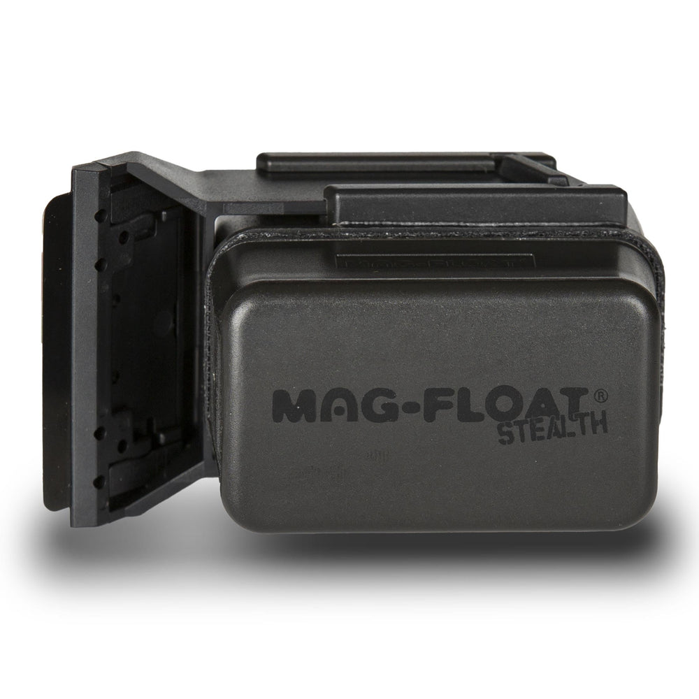 Mag-Float small black stealth magnet scrapes algae from aquarium glass.