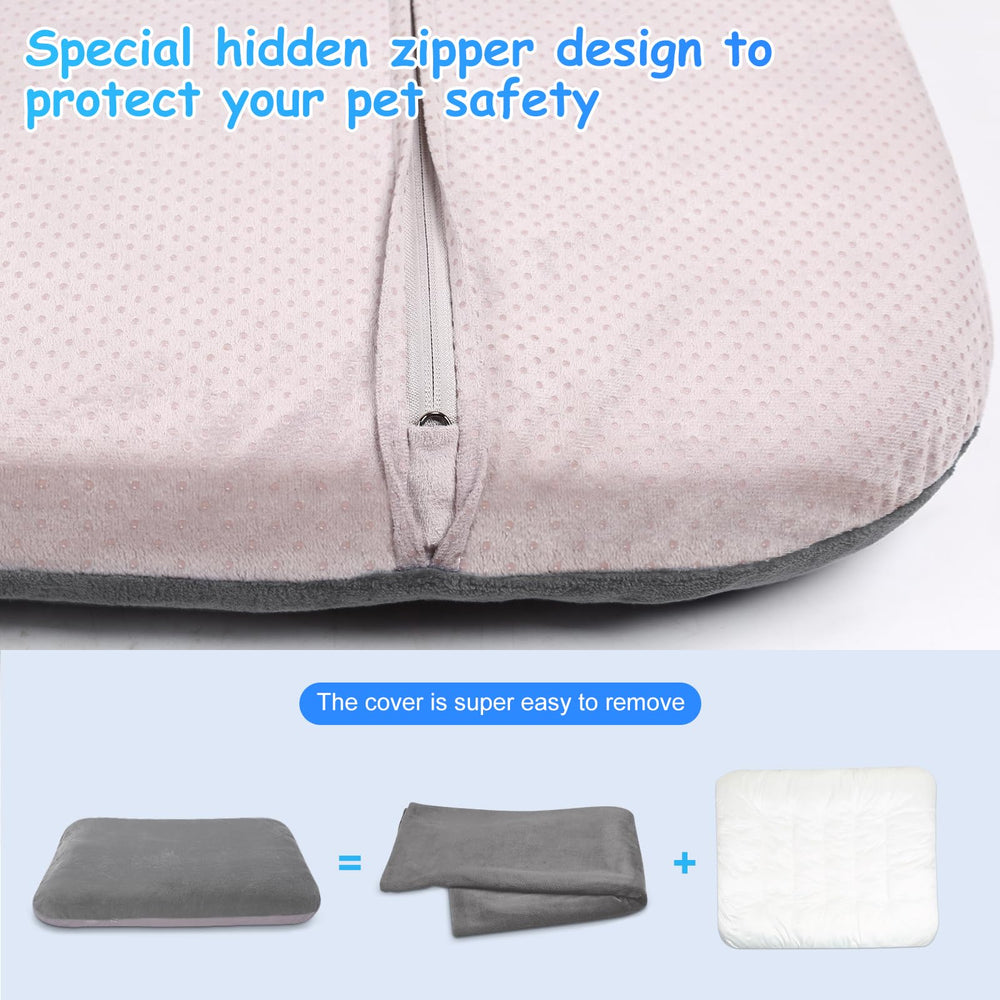 Magic Dog grey fabric closeup highlights durable soft material