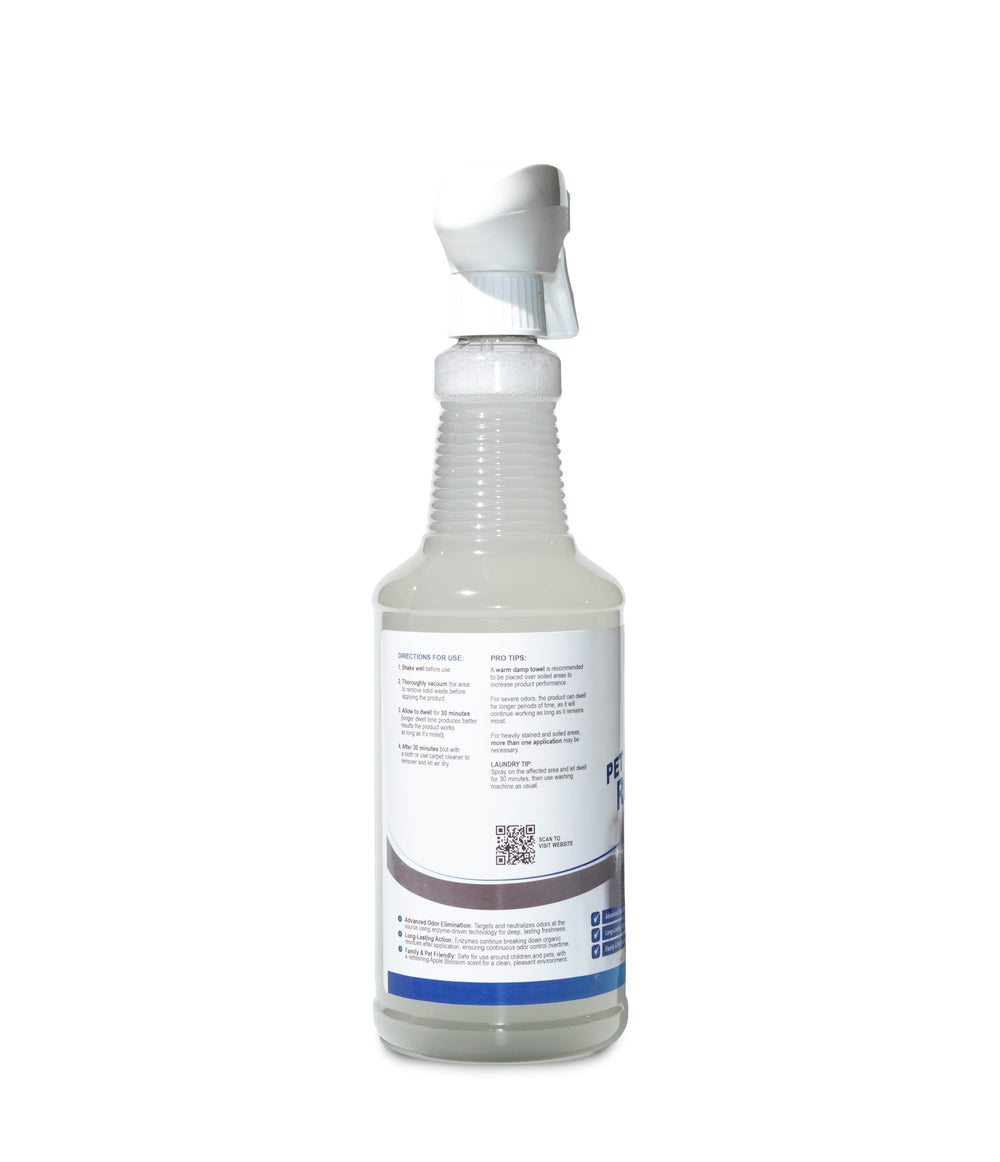 Magic Finish solution concentration pour indicating ready to use enzymatic cleaner.