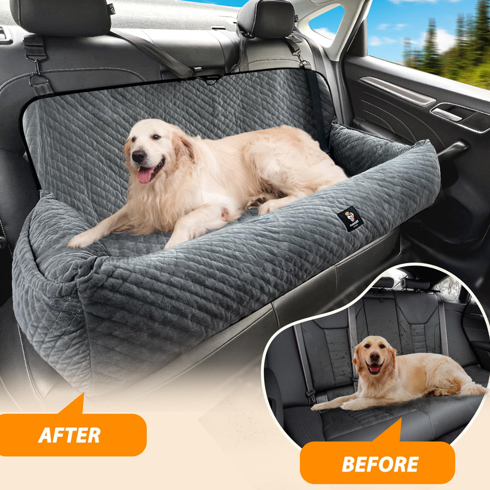 MagicFox dog car seat fits most cars for versatile use
