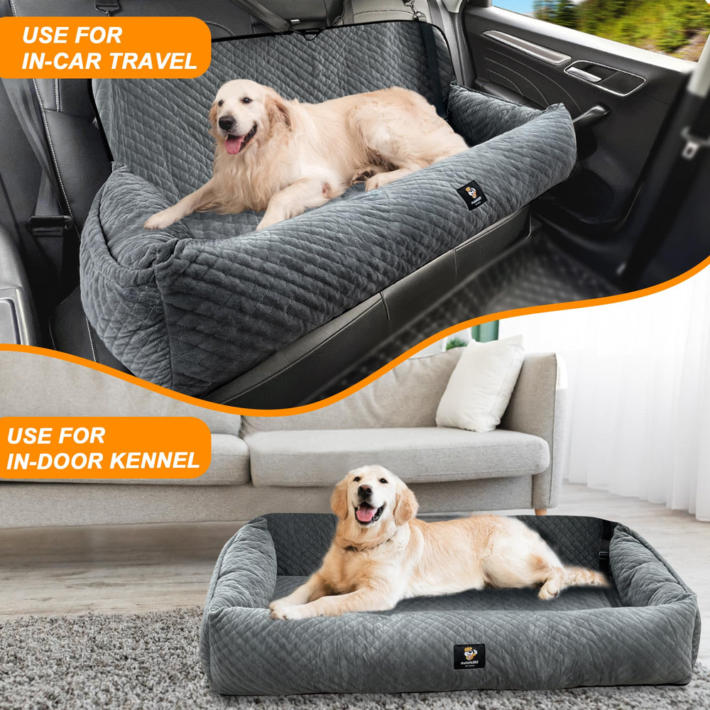 MagicFox dog car seat durable fabric and padding for longevity