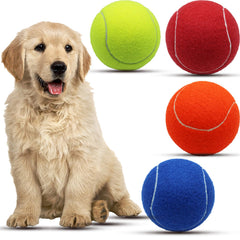 Magicorange 4-inch dog tennis ball pack ready for fetch.