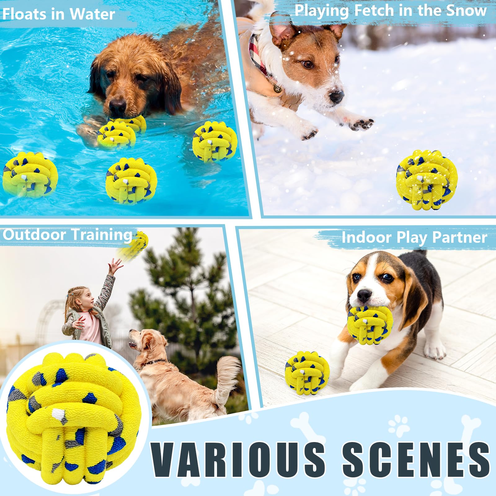Magicorange dog balls durable material - built to withstand tough chewing.