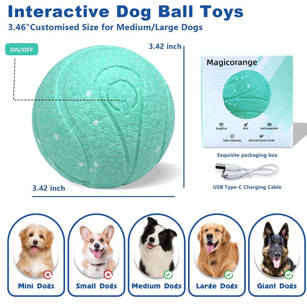 Magicorange lake blue ball suited for outdoor adventures with dogs.