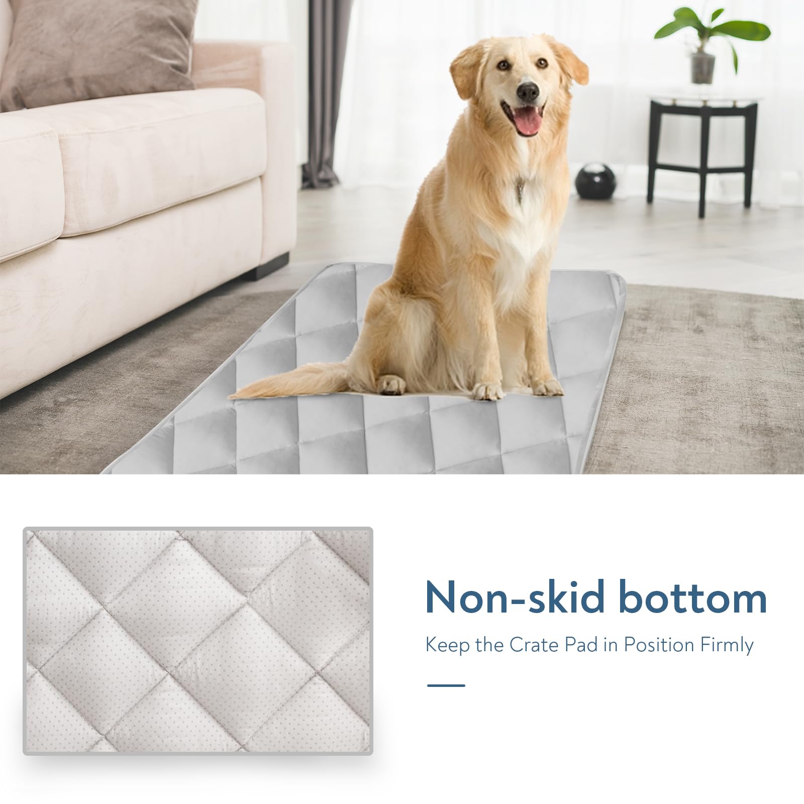 Magik & Kover two-pack crate pads offering double comfort for large dogs.