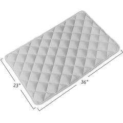 Magik & Kover soft top fabric provides gentle resting surface.