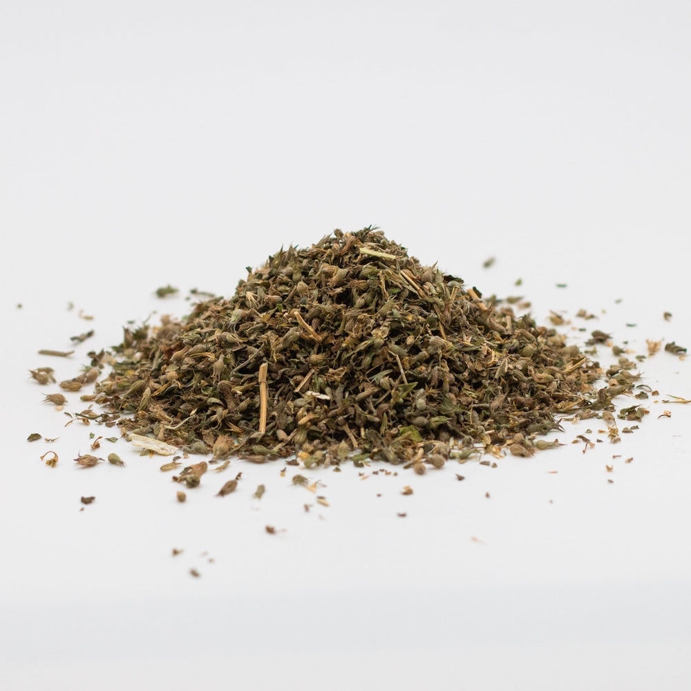 Catnip tea infusion prepared from MagJo Naturals leaves.