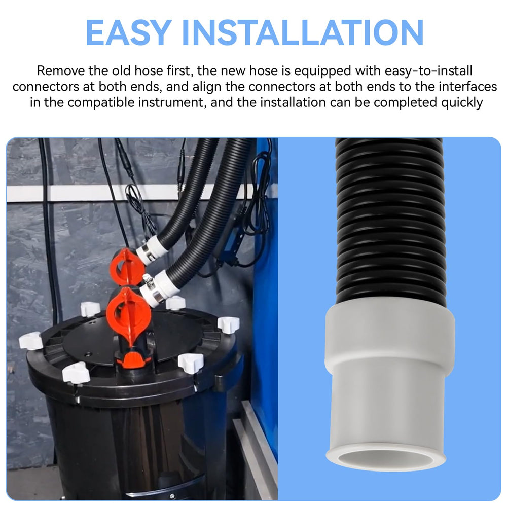 Magluv replacement hose blends with aquarium setup, sturdy and flexible.