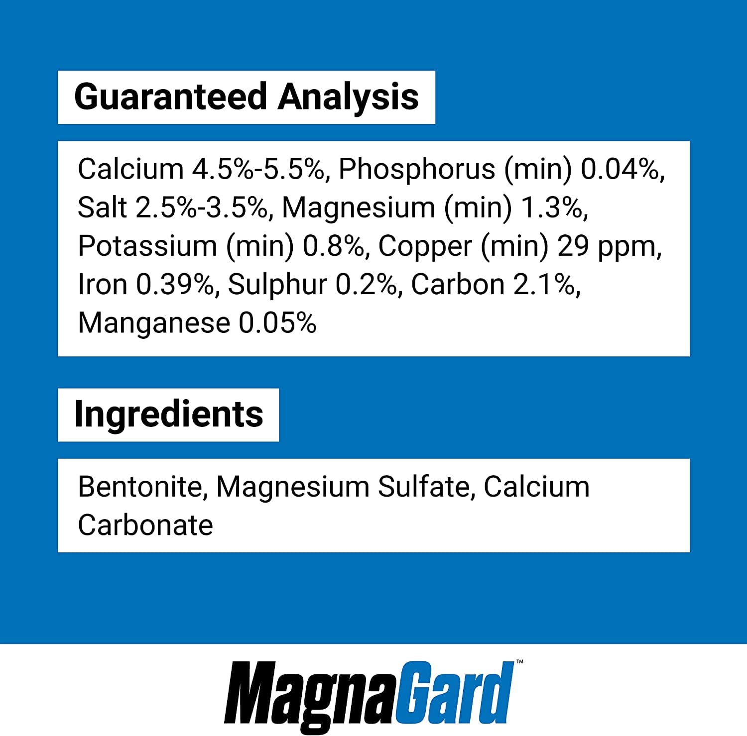 MagnaGard calming horse supplement highlighting magnesium for improved calmness and focus.