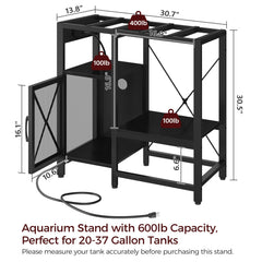 MAHANCRIS stand side view shows robust frame with storage