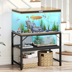 MAHANCRIS 40-50 gallon stand top view, sturdy surface ready for a large aquarium.