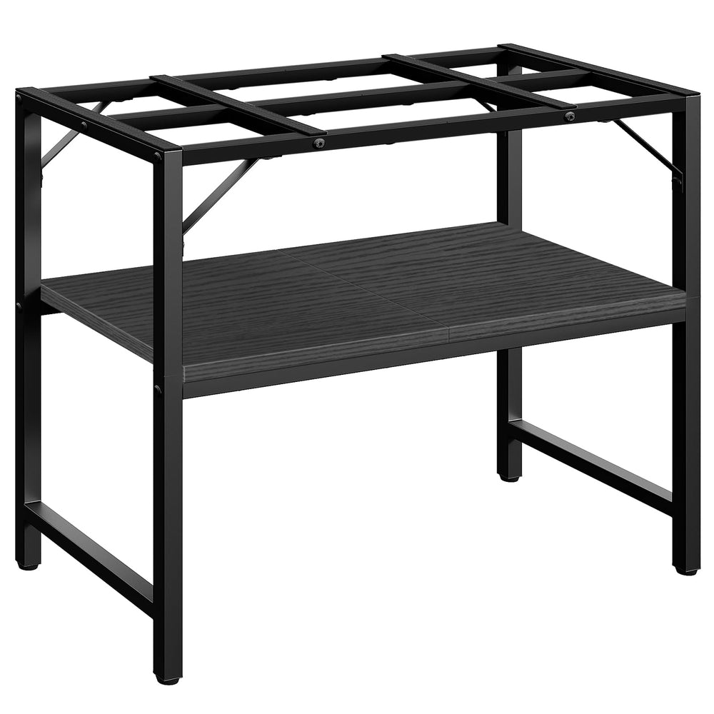 MAHANCRIS compact stand fits 40-50 gallon tanks while keeping workspace tidy.