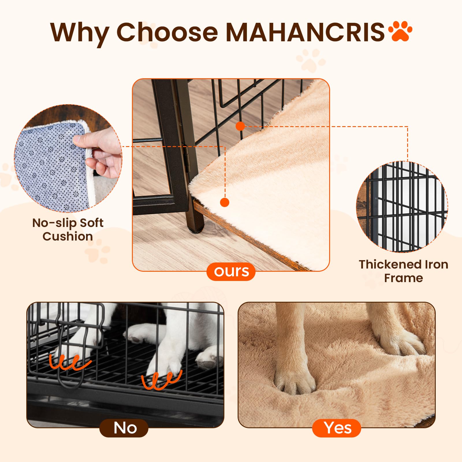 MAHANCRIS end table top supports up to 154 lb for decor and essentials.