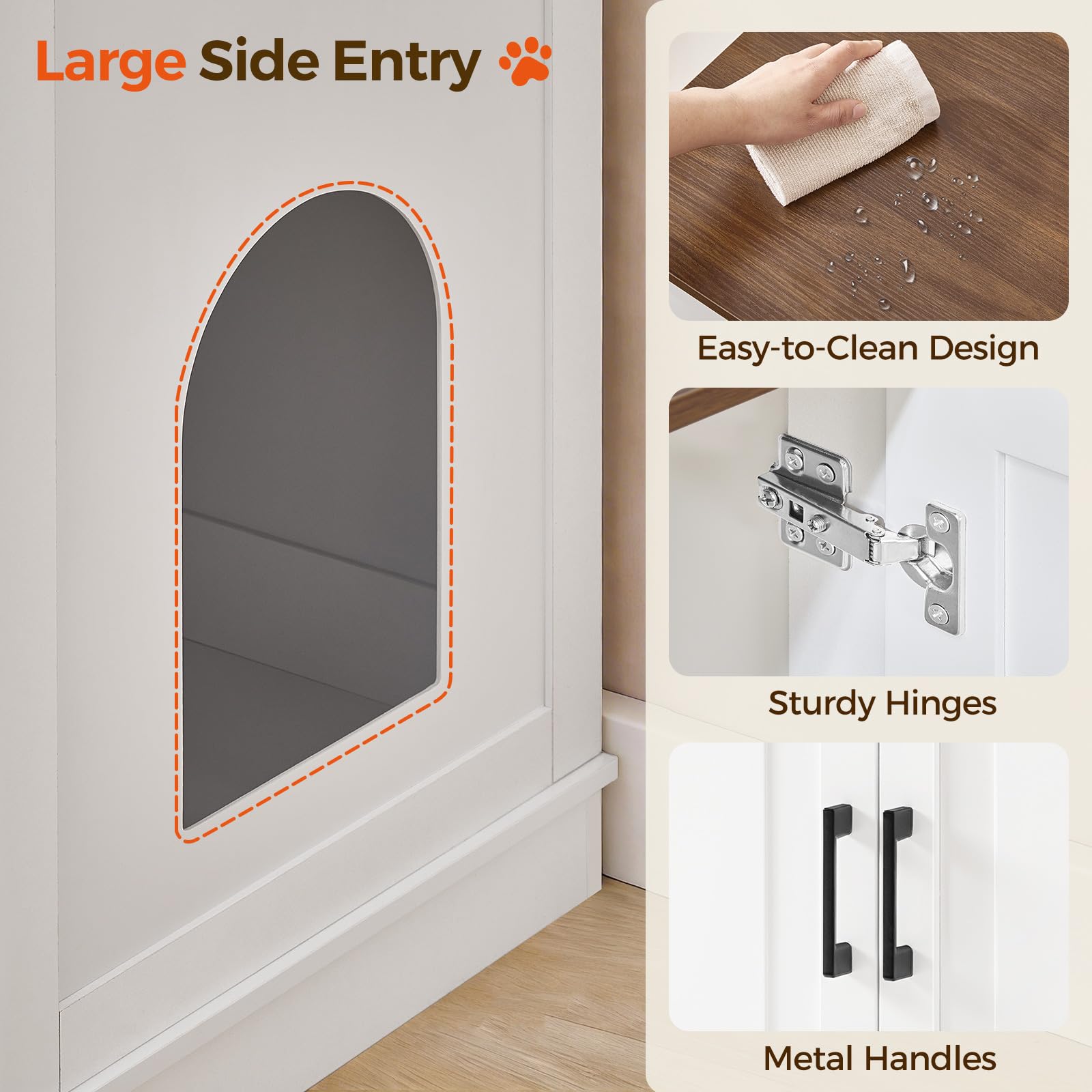 MAHANCRIS indoor cat furniture top surface easy to wipe and maintain