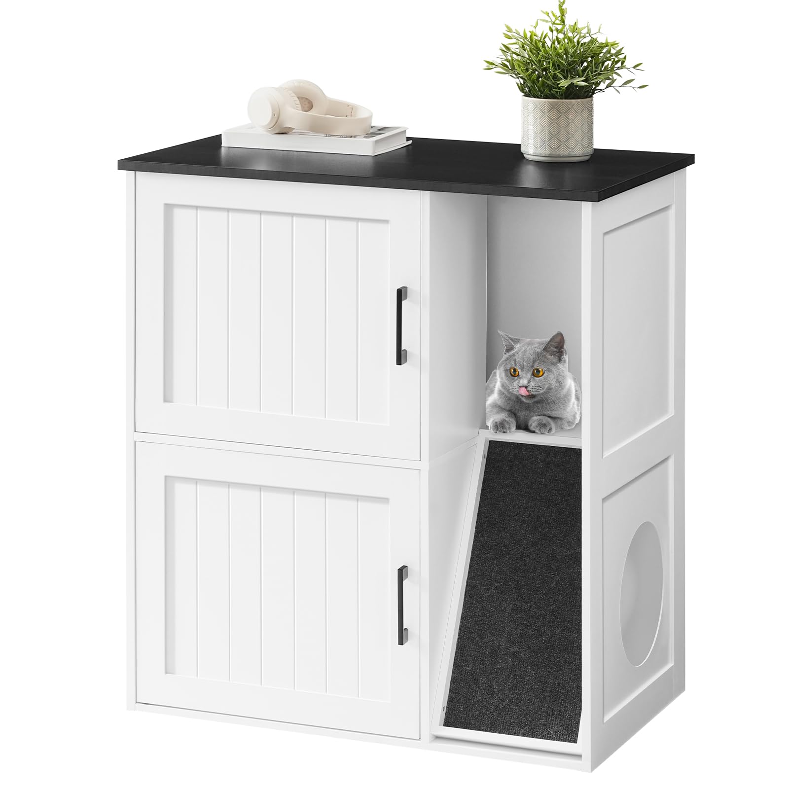 MAHANCRIS versatile litter enclosure doubles as storage option