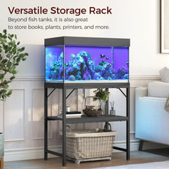 MAHANCRIS stand two-tier shelves maximize vertical space in any room