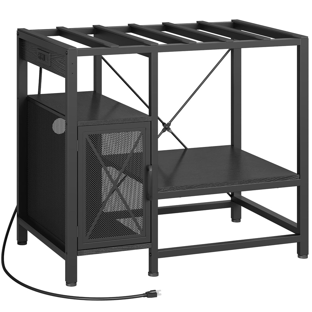 MAHANCRIS stand in a home setup offers tidy, organized space.