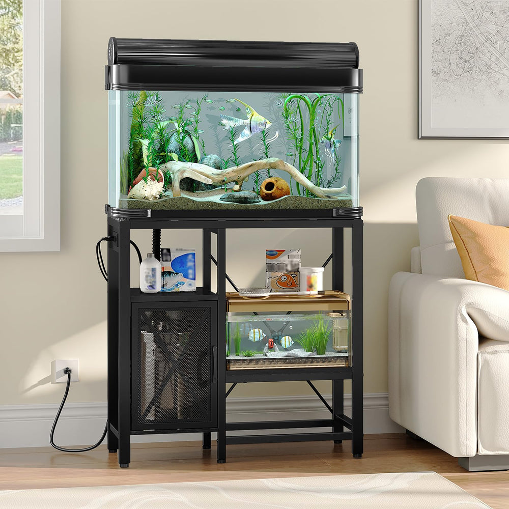 MAHANCRIS stand placed in a living room or office environment