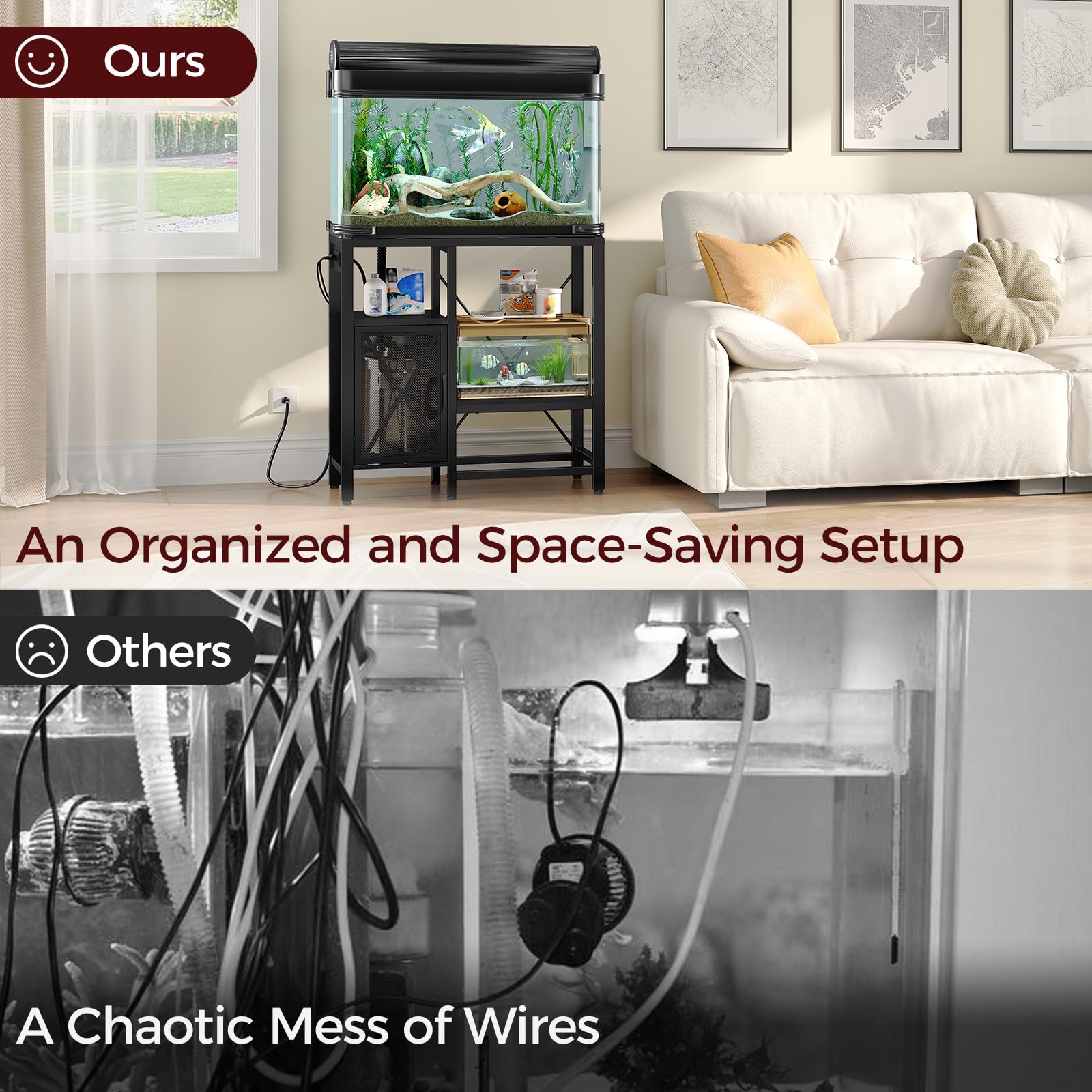MAHANCRIS stand storage cabinets for filters and supplies