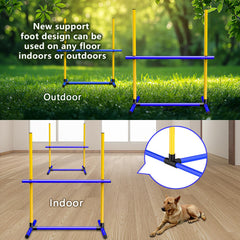 Maicobi agility hurdle in lightweight PVC for easy setup and portable training.