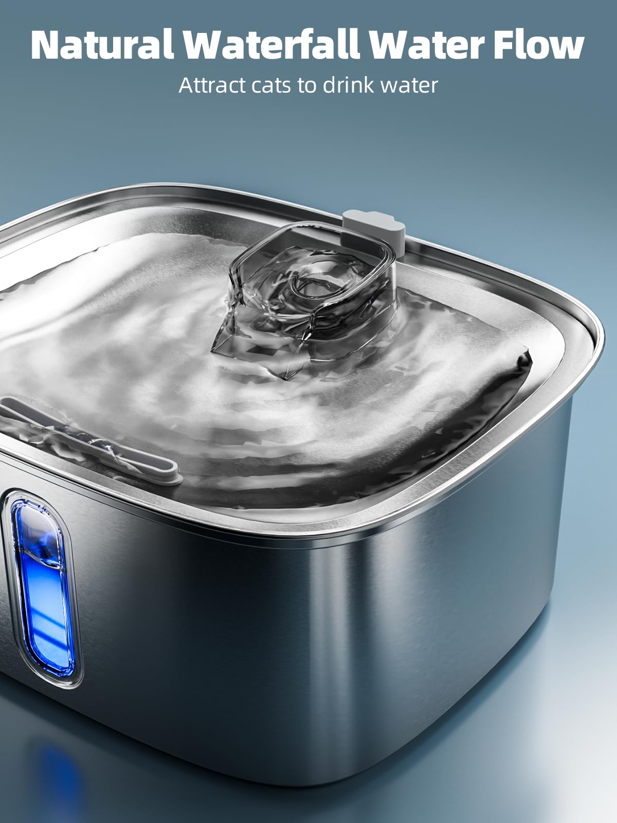 MAILOFY easy-refill design helps busy households keep pets hydrated.