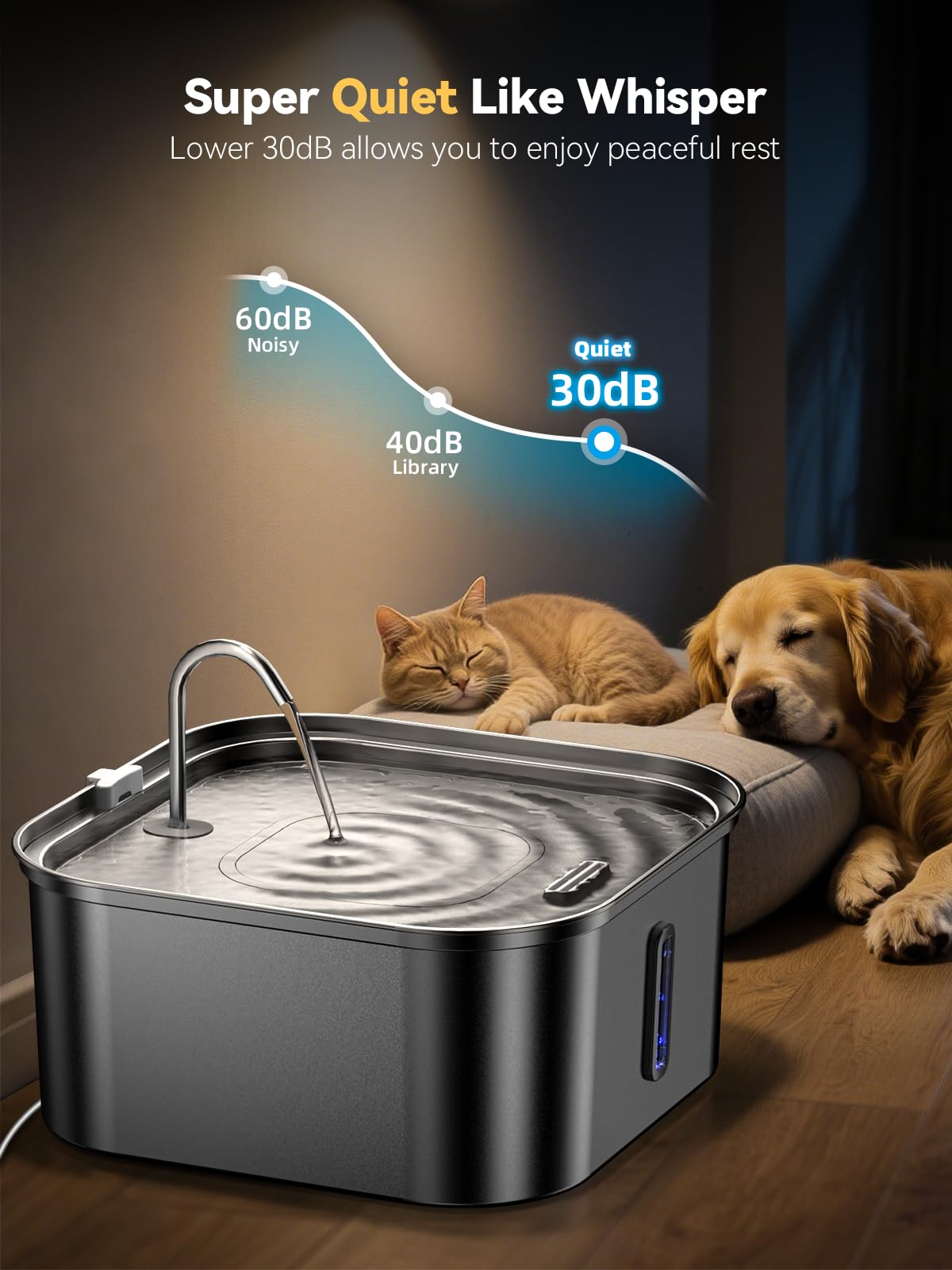 MAILOFY quiet operation keeps your home calm during hydration.