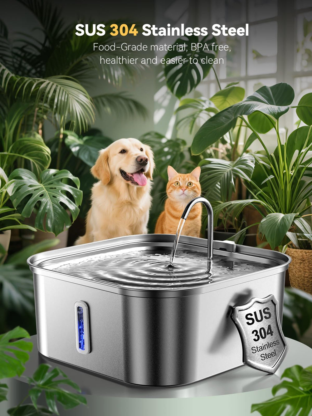 MAILOFY stainless steel body ensures durability and easy cleaning.
