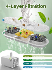 MAILOFY water level window LED for easy monitoring and refilling.