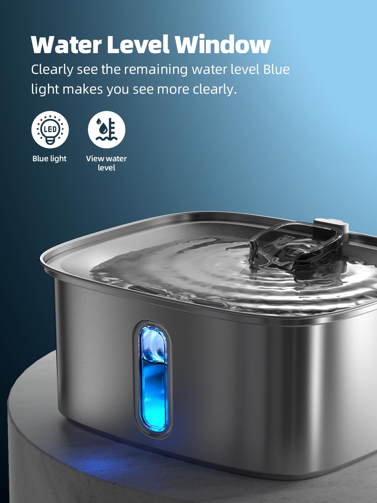 MAILOFY waterfall-flow design attracts pets to drink more water.