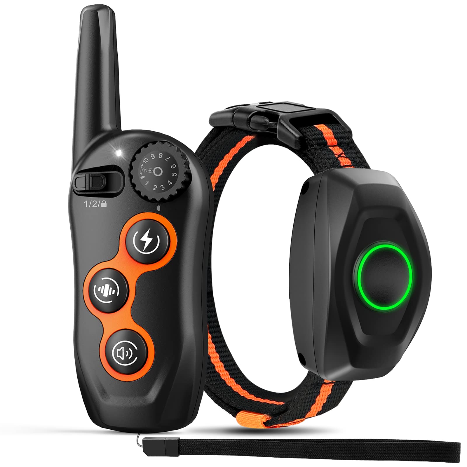 MAISOIE dog training collar remote; enables effective outdoor training with up to 1300 ft range.
