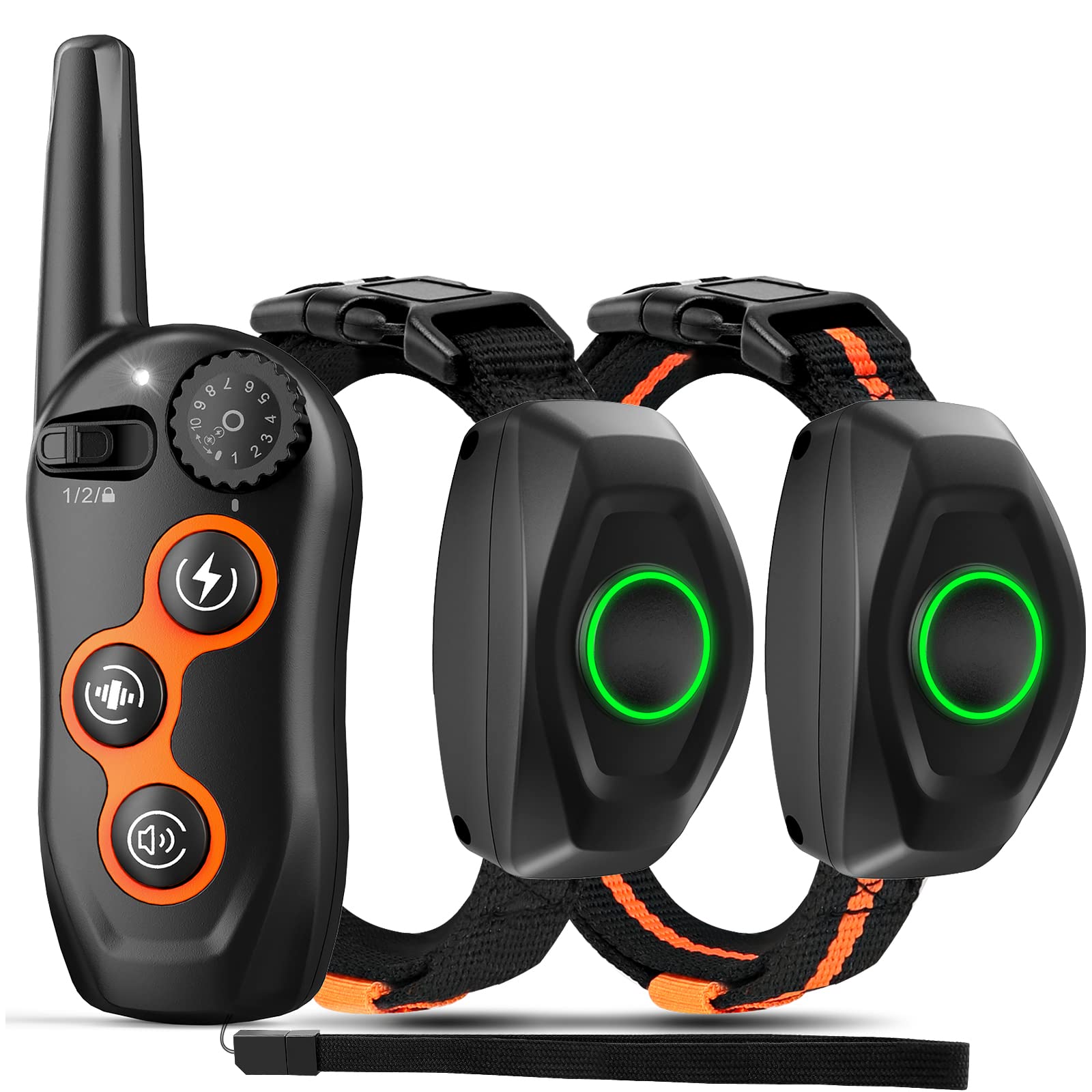 MAISOIE dog training collar with remote for dual-dog control.