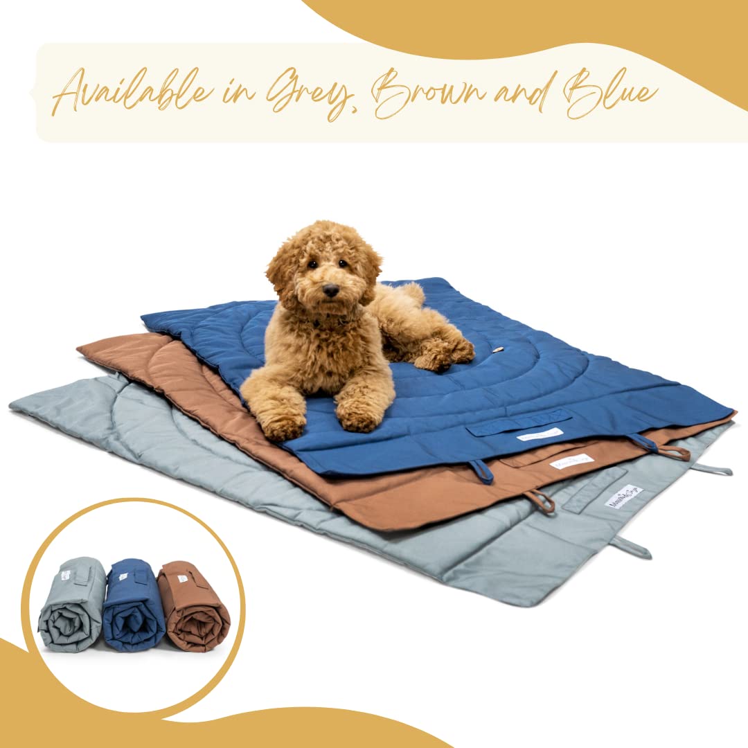 Maison & Sage outdoor dog mat laid out for outdoor use