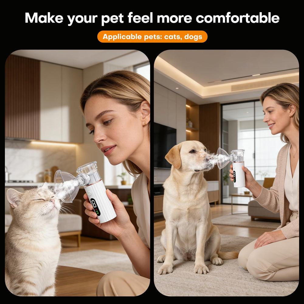 Maitmt Cat Nebulizer quiet operation helps soothe anxious cats and dogs