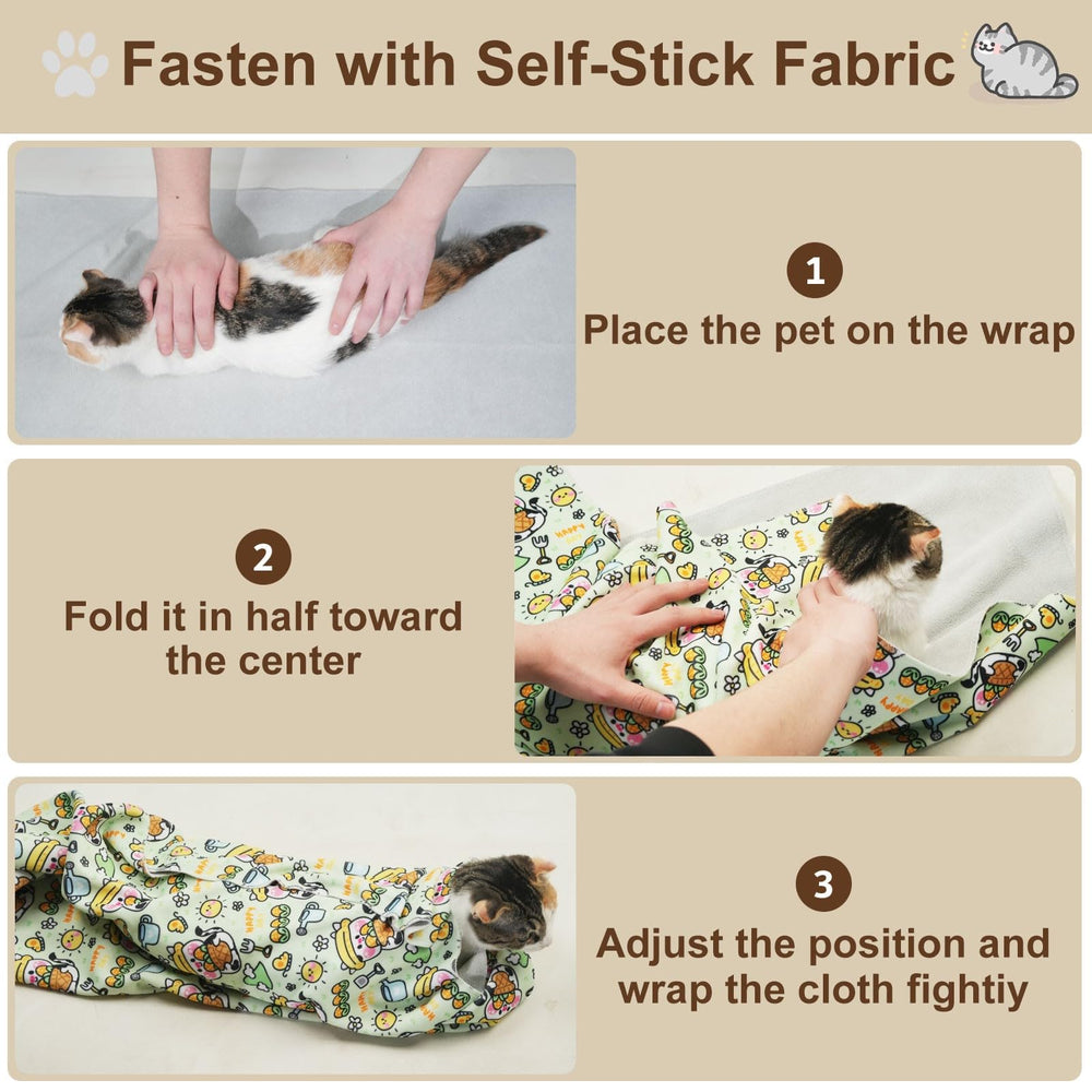 maiwoste durable washable wrap suitable for repeated grooming sessions