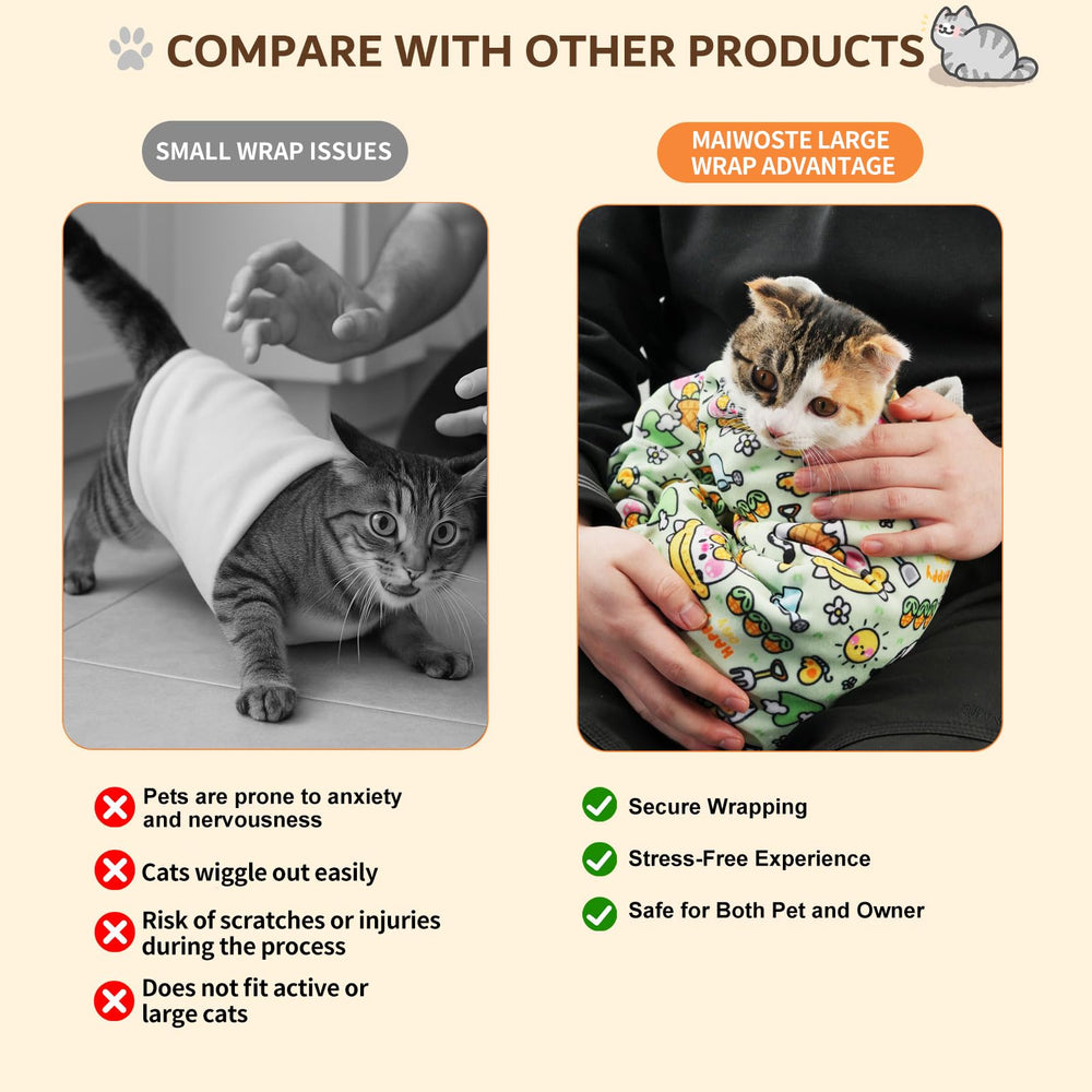 maiwoste nail trimming wrap keeps paws accessible and stress-free