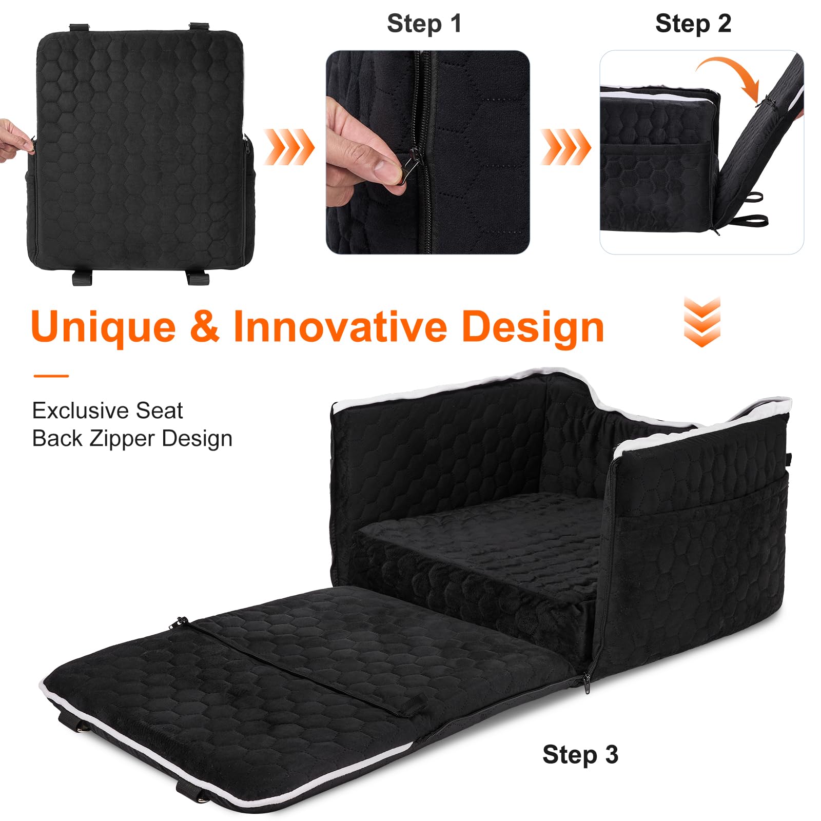 MAIYU booster seat with detachable washable cover for easy cleaning