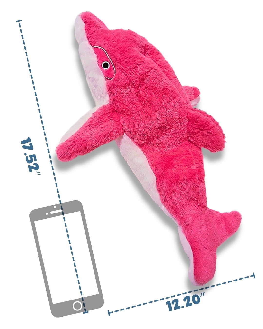 Majestic Pals Crinkle Plush Colors features vivid pink, purple, and white for easy visibility.