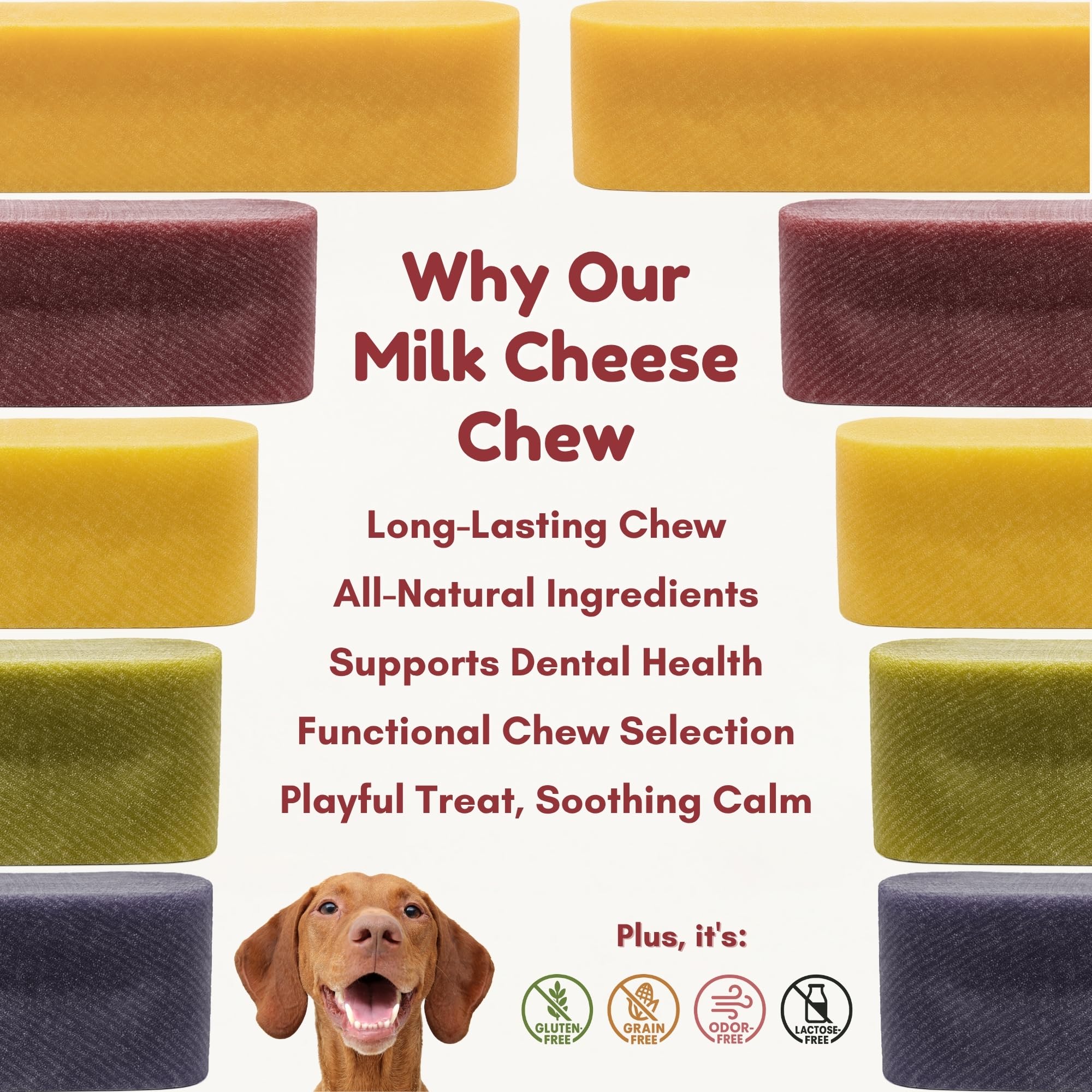Majestic Pet Himalayan cheese chew ingredients label, simple natural recipe for dogs