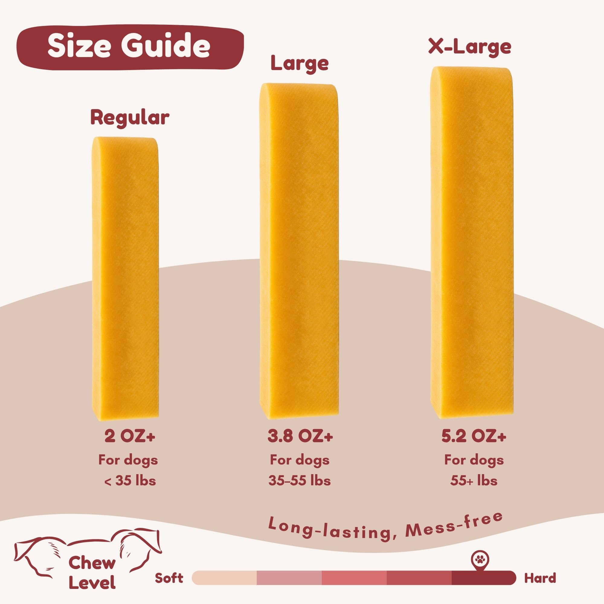 Majestic Pet Himalayan cheese chew original flavor, protein-rich dog treat