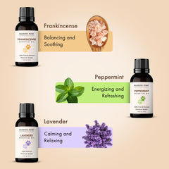 Majestic Pure peppermint oil bottle helps freshen spaces while supporting alertness